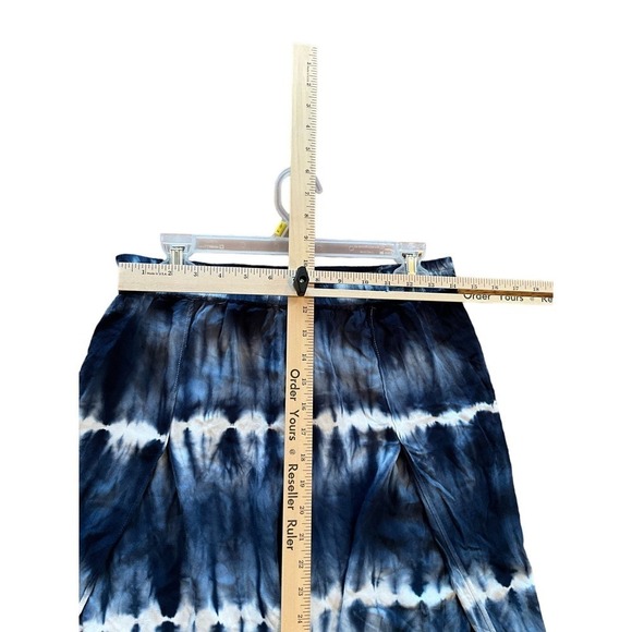 Young Faboulous & Broke Summer Pant Women's SZ L Multicolor Elastic Waist Split - Picture 5 of 6